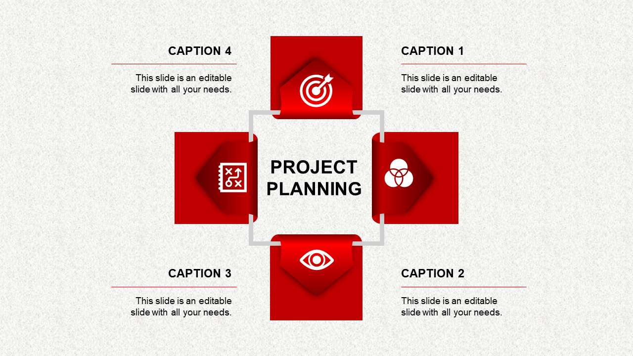 project planning ppt presentation-project planning-red